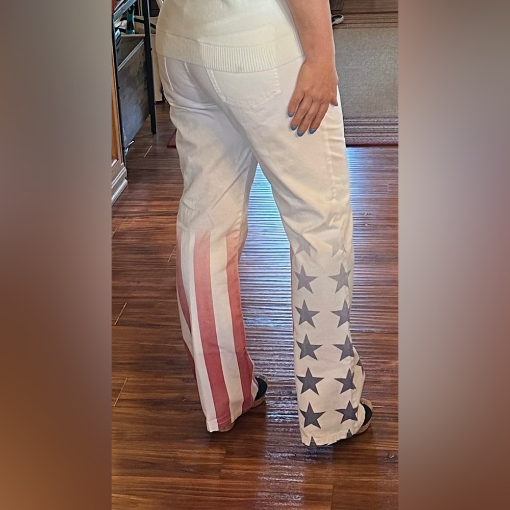 🔥 Rare! Vintage TOMMY HILFIGER Patriotic Jeans Pants Size 14